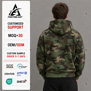 เสื้อแจ็คเก็ตซิปทรงบ็อกซี่สไตล์วินเทจ สตรีทแวร์ ทรงครอป หนานุ่ม โอเวอร์ไซส์ ผลิตโดยผู้ผลิตเสื้อผ้าพร้อมบริการพิมพ์ลายทั่วตัว ลายพราง เสื้อฮู้ดซิป - Product Image 2