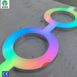 Manufacturer Customized Resin Curved Jelly Shaped <strong>3D</strong> Front <strong>Illuminated</strong> Acrylic Neon Lights LED Multi-color <strong>Decoration</strong> - Product Image 3