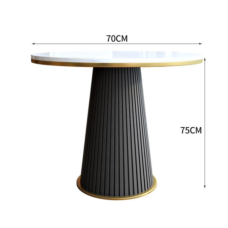 Mesa de centro de cuero 70*70*75