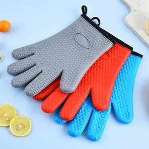 Gants de four en silicone épais de haute qualité, isolants thermiquement, résistants aux micro-ondes et aux hautes températures, compatibles lave-vaisselle, imprimés - Product Image 1