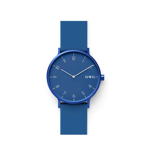 OEM Private Label Wrist Watches Men Women Quartz Watches Stainless Steel Quartz Blue Watch