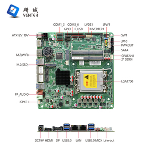 Scheda Madre Desktop Mini-ITX LGA1700 H610 2 DDR4 SATA SSD HD DP LVDS 4K 6 RS232 485 COM2 RJ45 LAN Win10 11 Linux - Product Image 4
