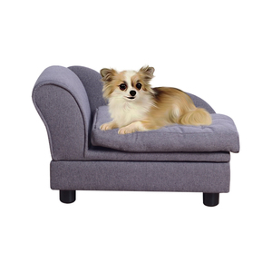도매 나무 프레임 미니 애완 동물 소파와 럭셔리 애완 동물 개 침대 - Product Image 1