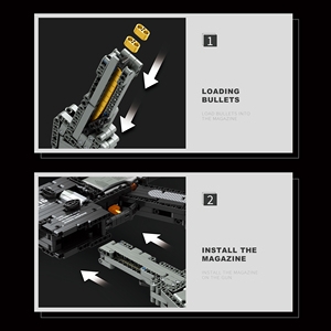 Reobrix 77004 Militaire DIY M416 Sniper Écologique En Plastique Armas de Jouets Pistolet Modèle Building Block ensembles - Product Image 6
