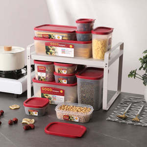 Hộp đựng thực phẩm nhựa có logo tùy chỉnh, nhẹ, có nắp, dùng để đựng đồ ăn mang đi và đồ uống trong nhà bếp - Product Image 2