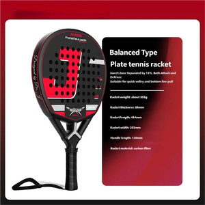 Raqueta de Tenis de Fibra de Carbono de Tipo Balanceado, <span class=keywords><strong>Zona</strong></span> Dulce Expandida en un 15%, Ligera y de Alta Elasticidad para Ataque y Defensa - Product Image 2