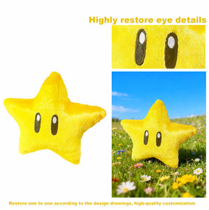 Op maat gemaakte Super Mario stijl ster knuffel OEM ODM lage minimale bestelhoeveelheid rechtstreeks van de fabriek zacht knuffel voor USJ merkgeschenken promotie groothandel - Product Image 4