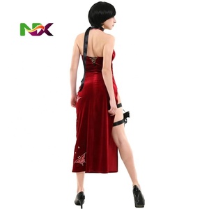 Disfraz de Cosplay de Ada Wong con Cheongsam de Resident <span class=keywords><strong>Evil</strong></span> <span class=keywords><strong>4</strong></span> Remake, Atuendo para Juegos y Escenarios - Product Image 5