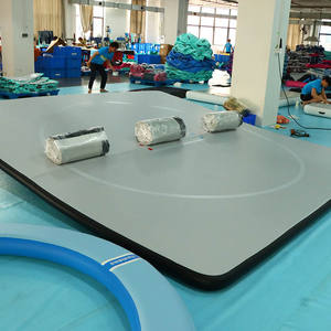 Tapis de lutte gonflable de taille personnalisée piste de gymnastique EVA antidérapante 3m X 3m PVC pour Jiu Jitsu BJJ MMA entraînement de Judo - Product Image 1