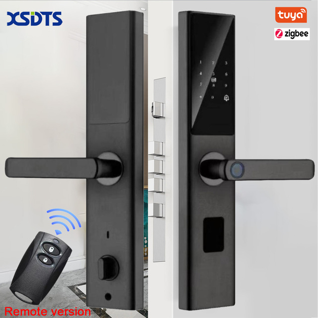For Z12 Tuya Smart Door Lock for Steel/Aluminum/Wood Doors with Wi-Fi & Cloud Support