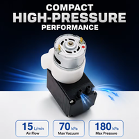 Pompe à air à diaphragme à brosse sous vide 15L/min 180Kpa 70Kpa pour laboratoire, automatisation médicale, OEM