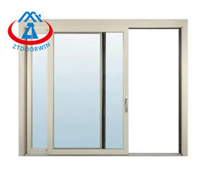 ZHTDOORS çoklu stilleri alüminyum konut 2 panel kilitleme sürgülü pencere kapalı tam sürgülü pencereler anti hırsızlık ile - Product Image 2