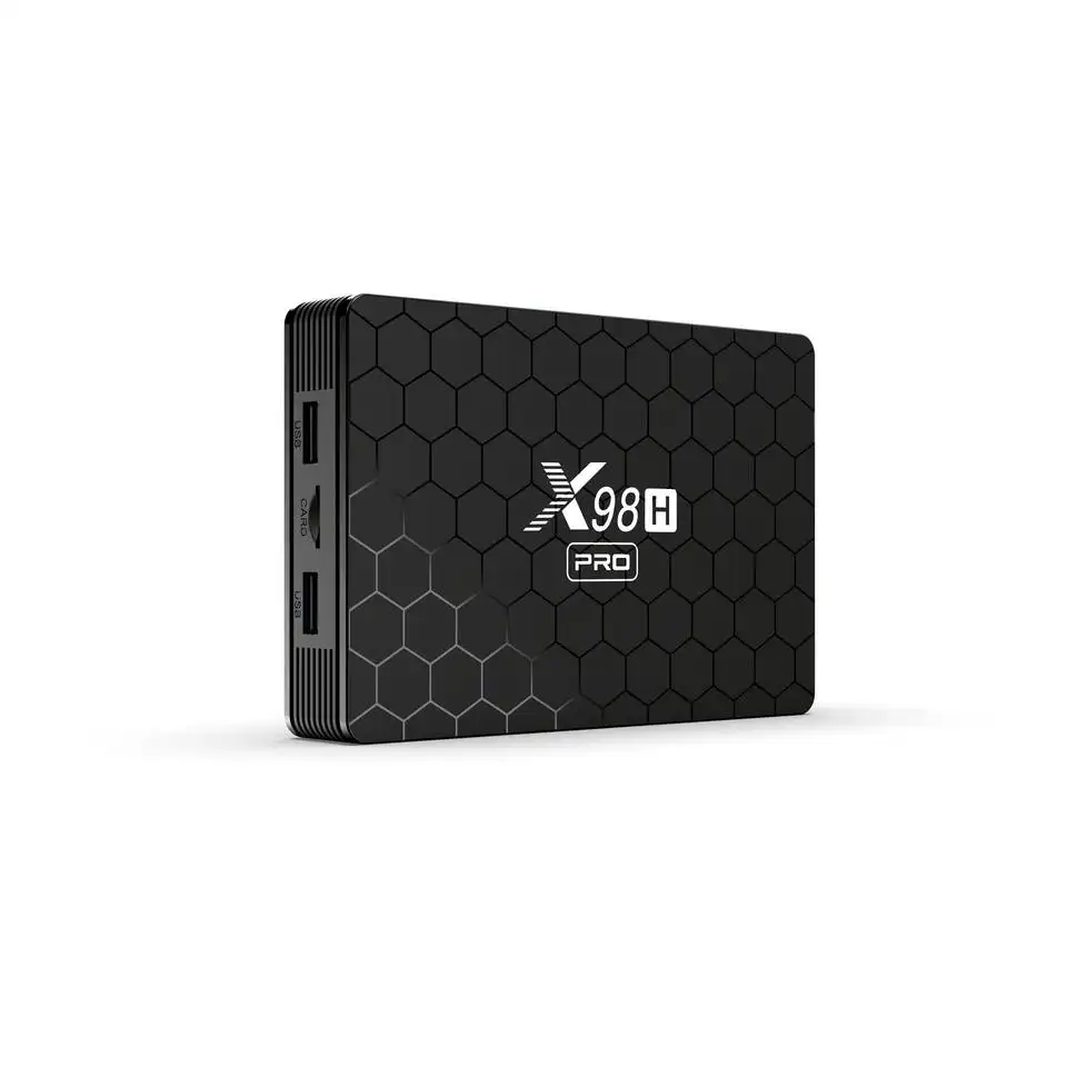 ชุด12.0แอนดรอยด์4K X98H มือโปรประสิทธิภาพสูงรุ่นใหม่กล่องเครื่องเล่นสื่อ AOSP พร้อมแอพวิดีโอที่ดีที่สุด