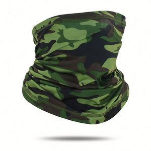 Cache-cou et écharpe de sport unisexe en soie glacée personnalisée pour l'été, protection intégrale du visage et du cou contre le soleil, idéal pour l'alpinisme - Product Image 2