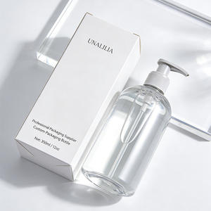 Botella de Plástico PET Transparente de 350 ml (12 oz) con Bomba Dosificadora para Champú, Acondicionador para el Cabello, Jabón Corporal, Envases al por Mayor - Product Image 1