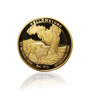 Monete Metalliche Personalizzate da Fabbrica, Moneta Commemorativa a Colori con Smalto Morbido e Adesivo Epossidico a Cupola con Immagine di Cane - Product Image 4