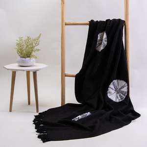 Wholesale Tie Dye Printed Cotton Throws for <b>Sofas</b>, <b>Bed</b> Throw Home Decor Throw for Living Room Decor - Product Image 5