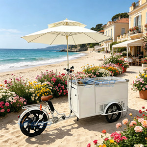 Fast Food Cart Outdoor Vending Cart Mobile Food Snack Cart for Street Ice Cream Snack Car Food Cart for Sale - Product Image 3