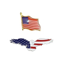 Épingles de revers drapeau multi-pays Stock prêt Canada Vietnam États-Unis Malaisie Israël Symboles nationaux Broche en alliage de zinc