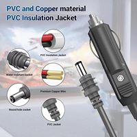 Cable de Carga para Starlink Mini, Adaptador de Encendedor de Cigarrillos para Auto a Corriente Continua de 55*2.1, Carga Rápida de 5A, Cobre Puro, Impermeable, 18AWG12, 24V