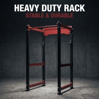 Rack de Squat Robuste en Fer Multi-Positions Réglable pour Entraînement de Puissance, Cage de Squat pour la Maison, la Salle de Sport et le Studio Commercial, pour Jambes et Dos