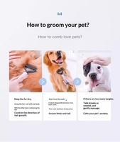 Vente directe usine : Peigne démêlant double face pour animaux, élimine les poils flottants sans blesser la peau, pour l'élimination des poils et le nettoyage des animaux.