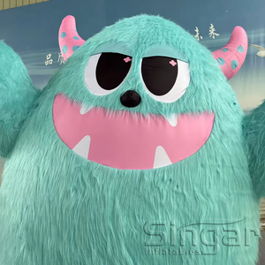 Inflable Publicitario Grande de 3m, <span class=keywords><strong>Monstruo</strong></span> Verde de Dibujos Animados en Oxford 300D, con Ventilador Incorporado, para Exhibiciones y Decoración de Festivales - Product Image 2