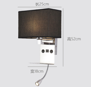 <span class=keywords><strong>Support</strong></span> de téléphone portable rechargeable par USB, lampe murale E27 <span class=keywords><strong>pour</strong></span> chambre à coucher, lampes de lecture de chevet, lumière murale moderne minimaliste <span class=keywords><strong>pour</strong></span> hôtel, villa - Product Image 1