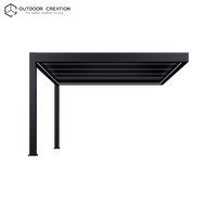 Pergola moderne en aluminium motorisée, imperméable, bioclimatique, écologique, murale ou autoportante, avec toit à lamelles pour balcon ou terrasse