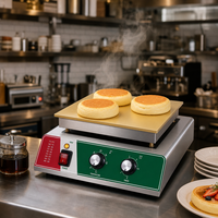 Pembuat Pancake Souffle Mini Satu Kepala Harga Pabrik Blios dengan Timer, Stainless Steel, CE 220V 50Hz untuk Toko Dessert & Bakery
