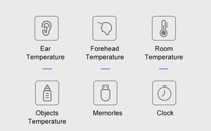 Thermomètre infrarouge numérique pour température corporelle de bébé Mesure de la fièvre des pistolets Thermomètre frontal IR LCD <span class=keywords><strong>sans</strong></span> <span class=keywords><strong>contact</strong></span> pour enfants adultes - Product Image 5