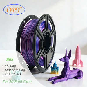 Filamento de PLA de Seda OPY de 1.75 mm y 1 kg, Degradado 3D Arcoíris Verde Intenso Tricolor, Listo para Enviar desde China - Product Image 1