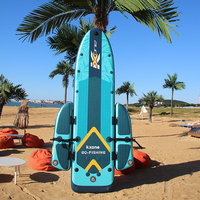 Kayak Inflable Plegable con Dos Plataformas Flotantes y Accesorios para Deportes Acuáticos