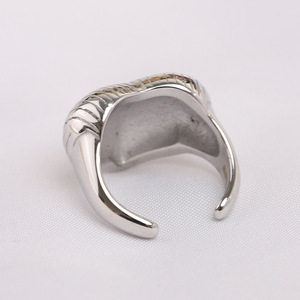 Heart Shape Stainless Steel <b>Ring</b> 21MM Gold <b>Silver</b> Women's Fashion Jewelry Gift - Product Image 5