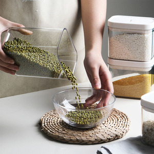 Kitchen Pantry Organization Clear Food Storage Container <strong>Spaghetti</strong> <strong>Jars</strong> With Lid - Product Image 5