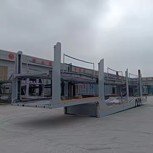 Remolques para Transporte de Autos, Semirremolque de 3 Ejes, Remolque Portacoches Pequeño en Venta - Product Image 1