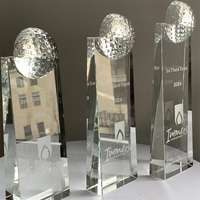 Trophée personnalisé en verre cristal, plaque de récompense, trophée K9 vierge pour sublimation, cadre photo 3D gravé au laser, trophée en cristal