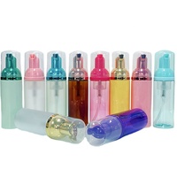 Vente en gros 30ml 50ml 100ml 120ml 150ml 200ml Mousse rose brillant en plastique Nettoyant pour le visage Pompe Bouteilles moussantes pour distributeur de savon