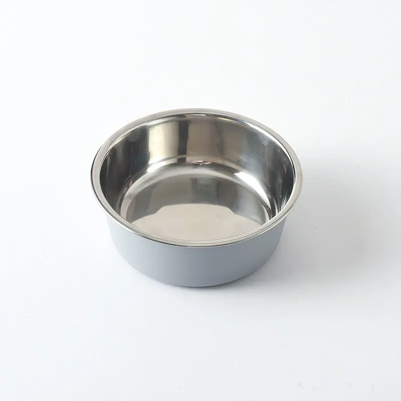 Amazon Top Seller Multi Colors Stainless Steel Bowl Pet Dog Cat Water Food Feeding Bowls Set Pet Bowls