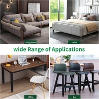 Protections de pieds de chaise carrées avec patins en feutre pour tables, disponibles dans toutes les tailles