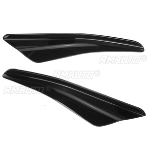 2 pièces Aileron de séparation latéral pour pare-chocs avant de voiture pour Volkswagen VW Golf MK8 GTI GTD R R-Line 2020-2022 Canard latéral de séparation - Product Image 4