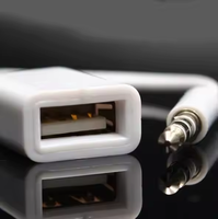 Cable Adaptador convertidor OTG de 3,5mm macho Audio AUX Jack a USB 2,0 tipo a hembra