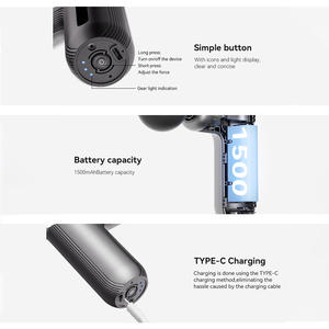 Mini Pistola de Masaje Portátil Eléctrica Inalámbrica de Percusión para Tejido Profundo con Terapia de Calor y Frío, Masajeador Pequeño para Músculos y Fascia - Product Image 6