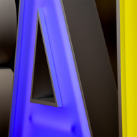 Tube LED géant 3D changeant de couleur Lettres et chiffres néons en PVC pour décoration de mariage Télécommandé