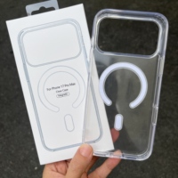 Coque transparente UNIGRACE pour iPhone 17 Pro Max, compatible avec le chargement sans fil, coque magnétique transparente pour iPhone 16, 15, 17, 18