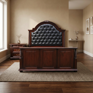 Mesa de Noche de Madera Sólida de Estilo Mid-Century con Gran Espacio de Almacenamiento, Diseño Elegante en Acabado Natural para Casa, Hotel o Apartamento - Product Image 4