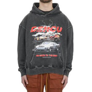 Fabricants OEM vente en gros personnalisé imprimé 100% coton vierge de haute qualité automne unisexe sweats à capuche avec poche - Product Image 1