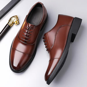 Chaussures de cocktail en cuir, chaussures Oxford pour le bureau, les mariages, chaussures habillées pour hommes, chaussures décontractées pour hommes, chaussures en cuir faites à la main de marque - Product Image 3