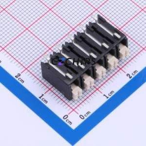 JL212R-SMT-50005BP1 Spring Terminal Block SMD,P=5mm Connector ( Construction: 1x5P )( Pitch: 5mm )( Color: Black ) - Product Image 1