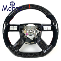 Accessoires d'intérieur Volant de voiture en fibre de carbone forgé à LED personnalisé pour Chrysler 300 300c 300srt SRT8 Charger Challenger